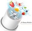 Personal Size Blender,Portable Blender for Shakes and Smoothies,USB Rechargeables(White)