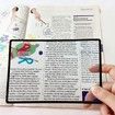 magnifying lens with 3x Portable for Elder Kids, Size18X12 CM
