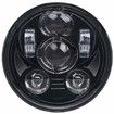 5.75 inch LED Motorcycle Headlight Compatible with Harley Davidson 883 Sportster Iron Dyna Street Bob Headlamp -Black