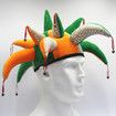 Halloween Costume Fox Hat, Adult Soft Jester Hat with Bells