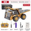 1:24 9CH RC Alloy Dump Truck Car Engineering Vehicle Forklift Heavy Excavator Remote Control Car Toys for Boys Children's Gifts