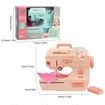 Sewing Kit Toy Machine Educational Fun Craft Learning Gift Portable Travel Children Creative Skill Beginner Pink Ages 8+