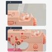 Sewing Kit Toy Machine Educational Fun Craft Learning Gift Portable Travel Children Creative Skill Beginner Pink Ages 8+