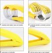Banana Slicer,ABS + Stainless Steel Fruit and Vegetable Salad Peeler Cutter Kitchen Tools For banana, Sausage, Strawberry,Grape, 1 Pack