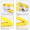 Banana Slicer,ABS + Stainless Steel Fruit and Vegetable Salad Peeler Cutter Kitchen Tools For banana, Sausage, Strawberry,Grape, 1 Pack