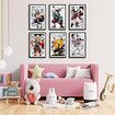 6p Demon Slayer Poster Anime Art Decor HD Print Painting for Living Room,Home Bedroom Playroom 20X25CM Unframed