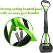 60CM Large Pooper Scooper for Dog-Long Handle Dog Poop Scooper for Grass,Dirt,Gravel (Green)