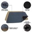 Washable Dog Pee Pad Blanket Waterproof Reusable Dog Diapers Washable Puppy Training Pad 100 X 70 CM
