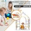 800Pcs 4D Straw Constructor Toys STEM Building Engineering Toys for Boys and Girls Gift