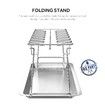 Chicken Leg Wing Rack 14 Slots Stainless Steel Metal Roaster Stand with Drip Tray for Smoker Grill or Oven Dishwasher Safe, Non-Stick, Great for BBQ, Picnic