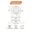 Mini Basketball Hoop Door Ring Wall Mounted Indoor Hang On Toy Set for Kids with Ball Electronic Scoreboard