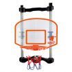 Mini Basketball Hoop Door Ring Wall Mounted Indoor Hang On Toy Set for Kids with Ball Electronic Scoreboard