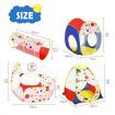 Kids Teepee 7 In 1 Pop Up Tent Playhouse Ball Pit Crawl Tunnel Basketball Hoop Playground Activity Centre Outdoor Indoor