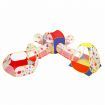 Kids Teepee 7 In 1 Pop Up Tent Playhouse Ball Pit Crawl Tunnel Basketball Hoop Playground Activity Centre Outdoor Indoor
