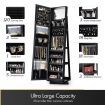 Jewellery Organiser Makeup Storage Cabinet Mirror Armoire 360 Degree Rotating Wood Necklace Earring Ring Holders