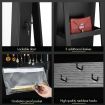 Jewellery Organiser Makeup Storage Cabinet Mirror Armoire 360 Degree Rotating Wood Necklace Earring Ring Holders