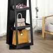 Jewellery Organiser Makeup Storage Cabinet Mirror Armoire 360 Degree Rotating Wood Necklace Earring Ring Holders