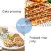 Stainless Steel Non-Stick Hamburger Meat Press with Handle Grill Press for Delicious Hamburger Patties Bacon BBQ Easy to Clean