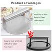 Stainless Steel Non-Stick Hamburger Meat Press with Handle Grill Press for Delicious Hamburger Patties Bacon BBQ Easy to Clean
