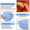 20x6cm Air Fryer Silicone Pot,Reusable Non-stick Air Fryer Silicone Liners,Air Fryer Basket Accessories (Blue)