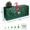Christmas Tree Storage Bag Artificial Inflatables 165x38x76cm Holiday Organiser Heavy Duty Festive Decoration Container Holder Green Durable