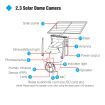 4G Solar Security Camera Wireless Outdoor CCTV Home Surveillance System with Battery Remote Control x4