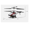 Helicopter RC 2.4G 3 Channels with Gyroscope forward backward up down turn left right fixed height Duration 25min Dual Batteries