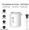 Tiny Pump Portable Air Pump Ultra-Mini Air Pump  Inflate Deflate for Pool Floats Air Bed Air Mattress Swimming Ring Vacuum Storage Bags (White)