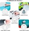 Tiny Pump Portable Air Pump Ultra-Mini Air Pump  Inflate Deflate for Pool Floats Air Bed Air Mattress Swimming Ring Vacuum Storage Bags (White)