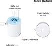 Tiny Pump Portable Air Pump Ultra-Mini Air Pump  Inflate Deflate for Pool Floats Air Bed Air Mattress Swimming Ring Vacuum Storage Bags (White)