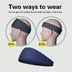 Sports Headbands,Moisture Wicking Workout Headband,Sweatband Headbands for Running,Cycling,Football,Yoga,Hairband for Women Men,5 Pack