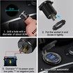 12V Socket USB Charger Dual QC 3.0 with LED Voltmeter Waterproof Car Charger Adapter for RV Marine Motorcycle