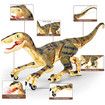 Remote Control Dinosaur Toys with Light Sound and Roar,Touch Control Simulation Electronic Velociraptor RC Dinosaurs Toys for Kids