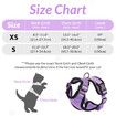 Size S Cat Harness Leash for Walking Escape Proof Soft Adjustable Easy Control Breathable Reflective Strips Jacket (Purple)