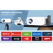 Y2 Mini Projector LED Home Cinema 1080P Video Projector Full HD 800*2480 Resolution Android Wifi Optional LCD Movie Beamer