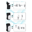 Adult Youth 3sets Knee Pads for Skateboarding Roller Skating Inline Skate Cycling Bike SizeL 41-60kg