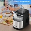 12KG Ice Maker Bullet Shaped Cube Making Machine Countertop Home Commercial Automatic Quiet Maxkon