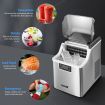 20kg Ice Maker Machine Clear Cube Making Countertop Home Commercial 2 Water Filling Methods Stainless Steel Maxkon
