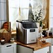 20kg Ice Maker Machine Clear Cube Making Countertop Home Commercial 2 Water Filling Methods Stainless Steel Maxkon