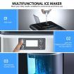 20kg Ice Maker Machine Clear Cube Making Countertop Home Commercial 2 Water Filling Methods Stainless Steel Maxkon