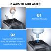 20kg Ice Maker Machine Clear Cube Making Countertop Home Commercial 2 Water Filling Methods Stainless Steel Maxkon