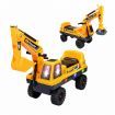 2in1 Excavator Toy Kid Ride on Digger Crane Electric Bulldozer Loader Car Truck Educational Scooter with Music