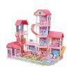 Barbie Doll House Dream Play Furniture Playhouses Toys Dollhouse Princess Castle Light Music 11 Rooms 4 Stories 93cm