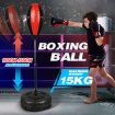 155CM Speed Ball Boxing Bag Punching Stand Set Freestanding Height Adjustable for Kids Adults with Gloves Pump