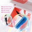 Bubble Gun Rocket Toy Machine Blower Soap Water Maker Launcher Best Gift for Kids Party LED Light Lithium Pink