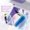Rocket Bubble Gun Soap Machine Blower Launcher Maker Toy with LED lights Lithium Kids Gift Party Wedding Summer Purple