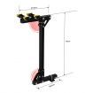 2 Bike Rack Bicycle Rear Carrier for Car SUV Foldable 2 Inch Hitch Receiver Steel 50Kg