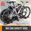 2 E Bike Rack Electric Bicycle Carrier Hitch Rear Platform for Car SUV Foldable 2 Inch Hitch Receiver Steel 100Kg