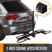 2 E Bike Rack Electric Bicycle Carrier Hitch Rear Platform for Car SUV Foldable 2 Inch Hitch Receiver Steel 100Kg