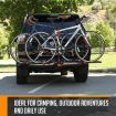 2 E Bike Rack Electric Bicycle Carrier Hitch Rear Platform for Car SUV Foldable 2 Inch Hitch Receiver Steel 100Kg